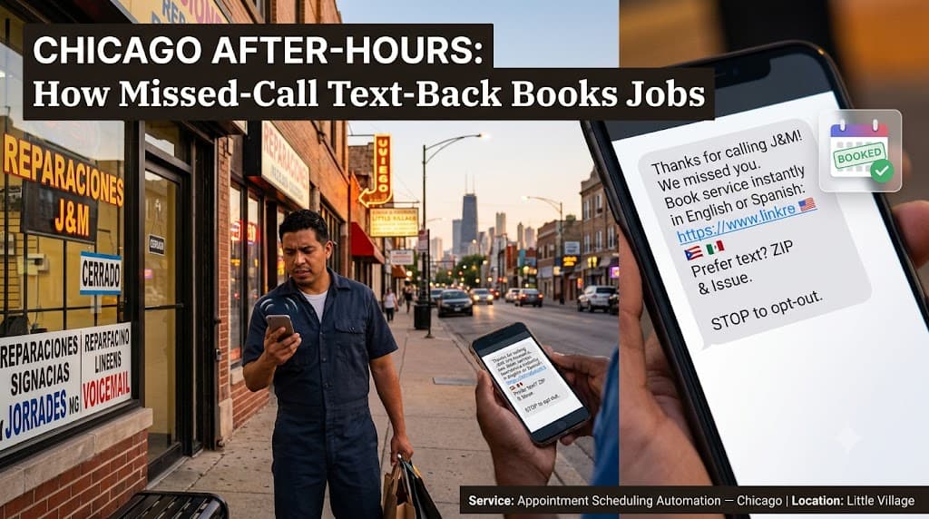 Chicago After-Hours: How Missed-Call Text-Back Books Jobs